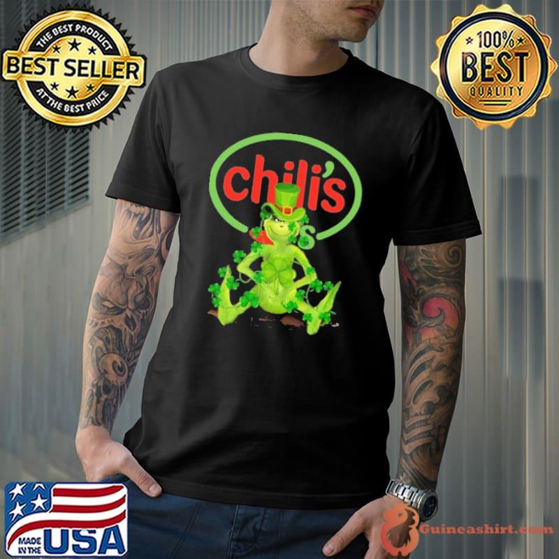 Grinch hug Chili's St.Patrick's day shirt