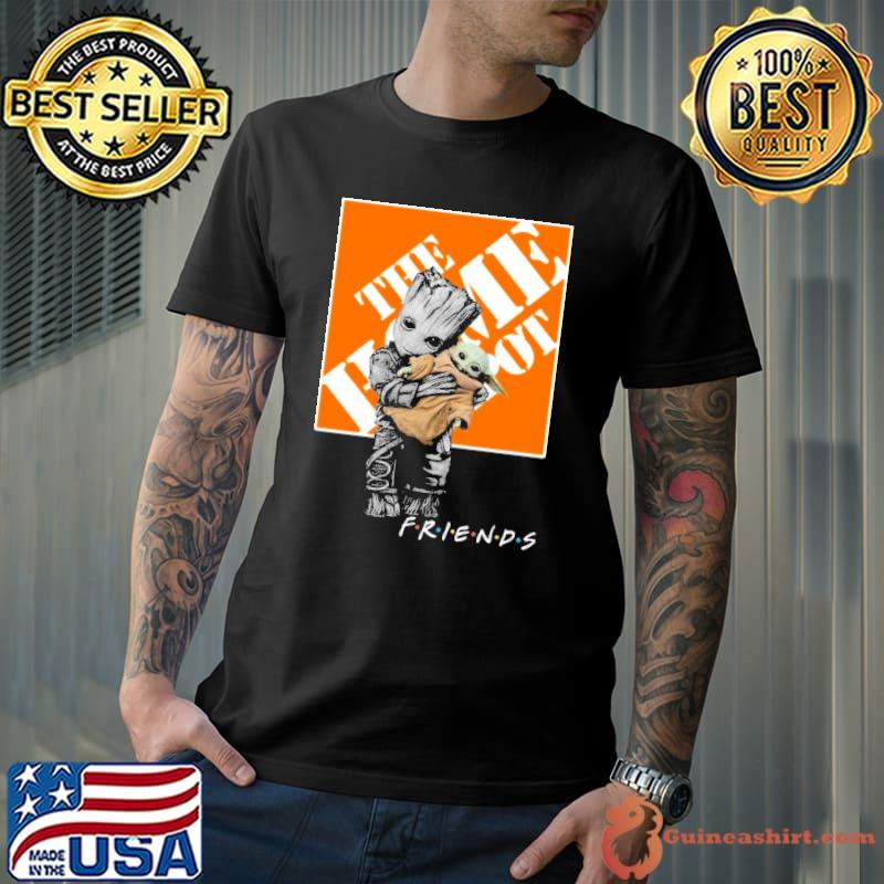 Groot hug baby yoda The home Depot friends shirt