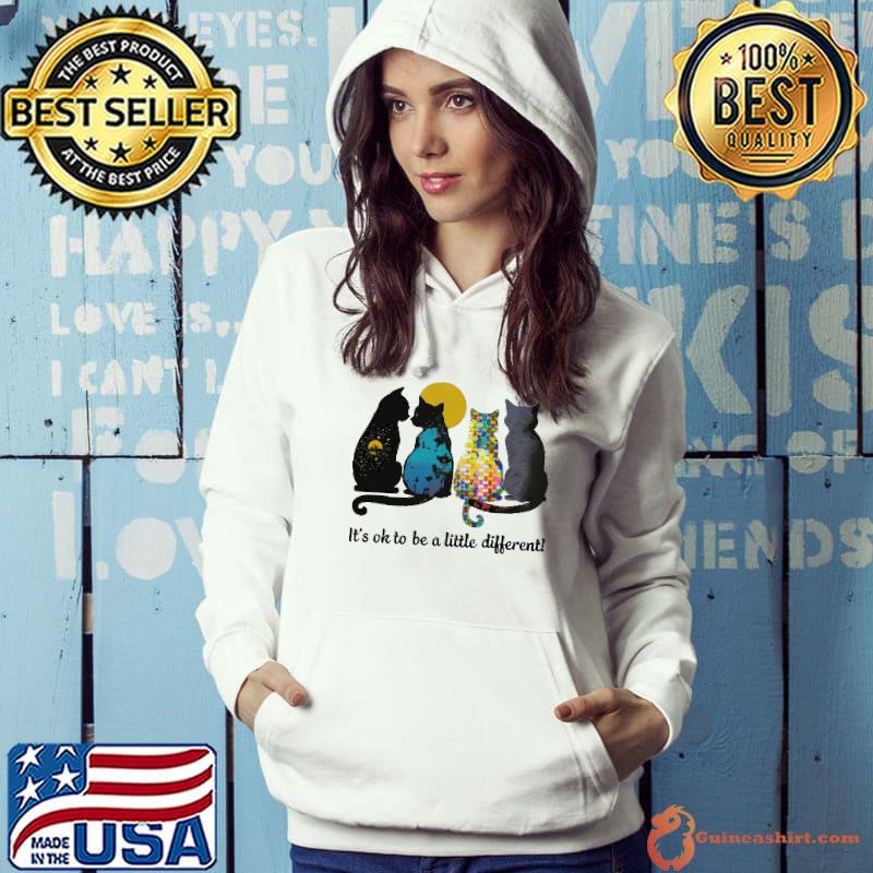 It's ok to be a little diferent autism cat s Hoodie