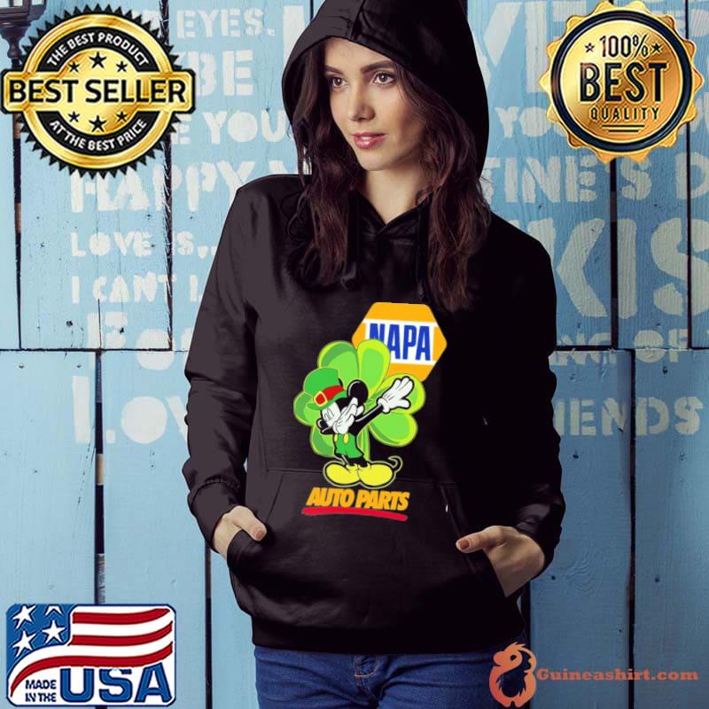 Mickey dabbing Napa auto parts St.Patrick's day s Hoodie