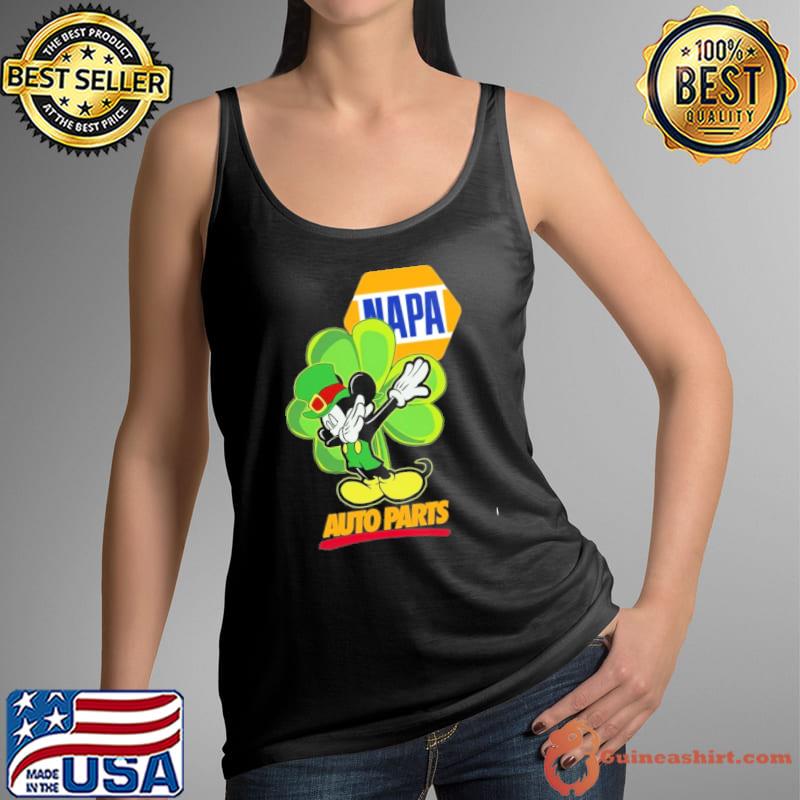 Mickey dabbing Napa auto parts St.Patrick's day s Tank Top