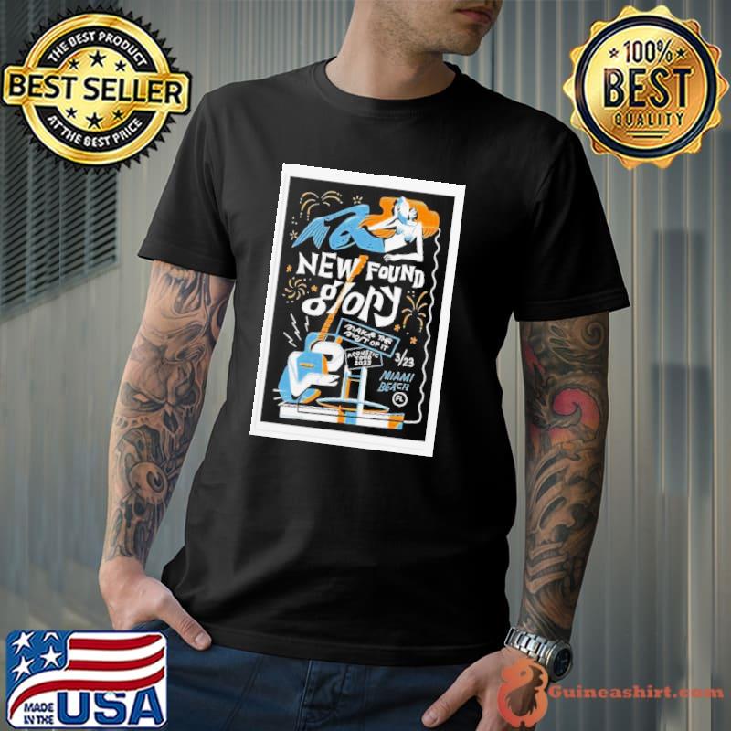 New Found Glory March 23 2023 Miami Beach, FL Poster acoustic tour 2023 shirt