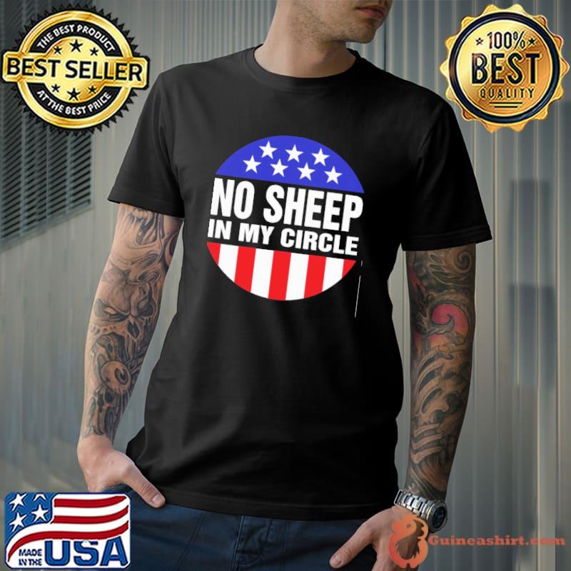 No sheep in my circle America flag shirt