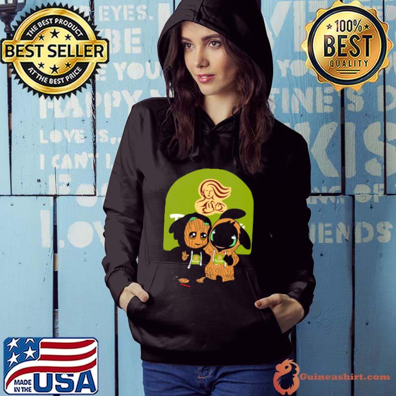 Panera bread groot and toothless s Hoodie