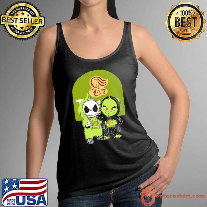 PANERA BREAD jack skellington and grinch s Tank Top