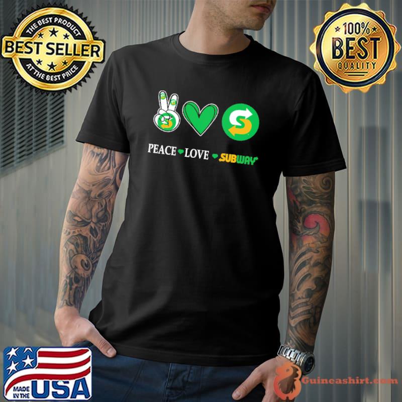 Peace love Subway heart shirt
