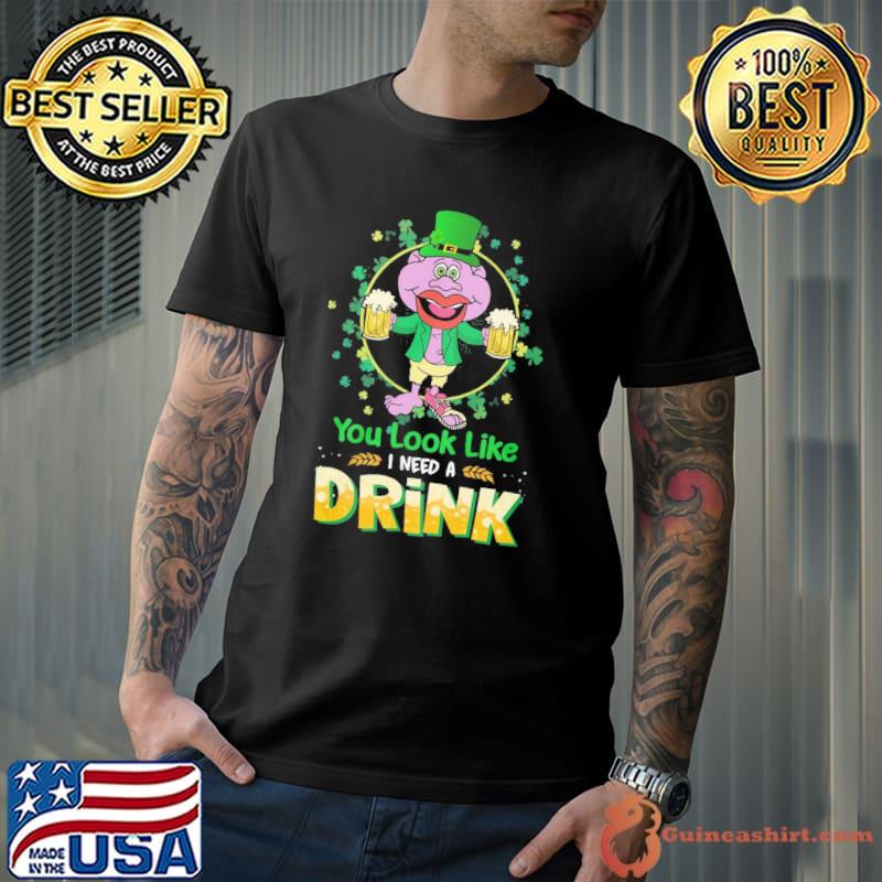 Peanut Jeff Dunham you look like I need a drink St.Patrick's day shirt