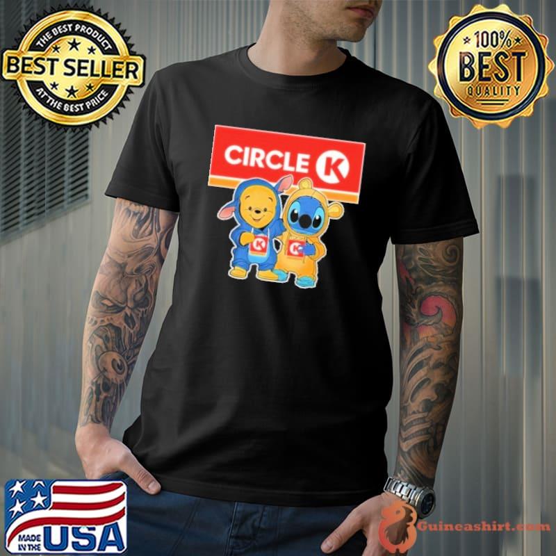 Pooh and Stitch Circle K shirt