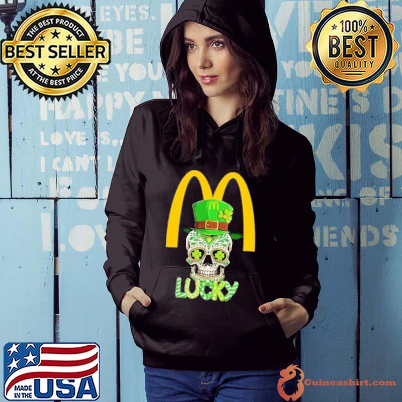 Skull hippie lucky McDonald's St.Patrick's day Irish s Hoodie