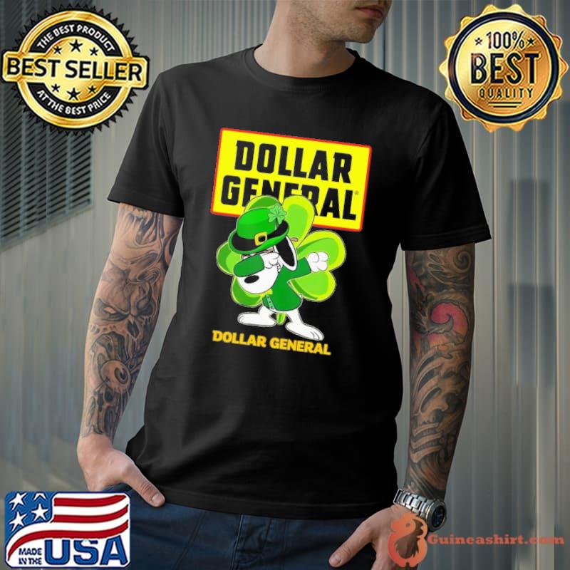 Snoopy dabbing Dollar General St.Patrick's day shirt