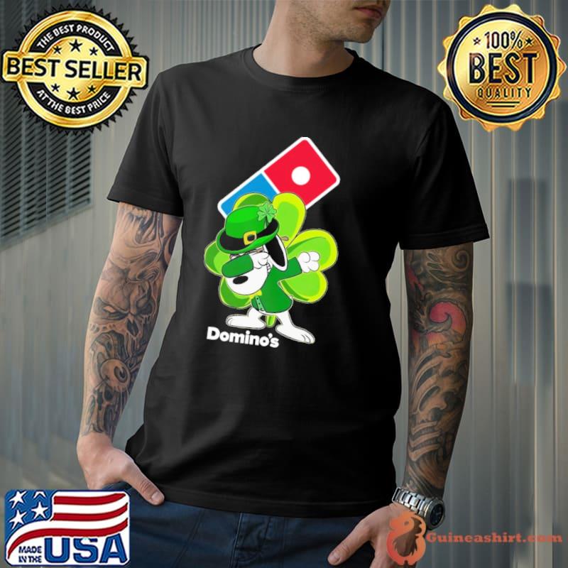 Snoopy dabbing domino's pizzas St.Patrick's day shirt