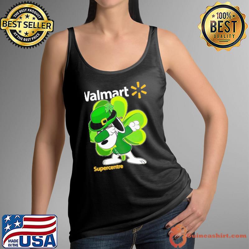 Snoopy dabbing Walmart supercentre St.Patrick's day s Tank Top