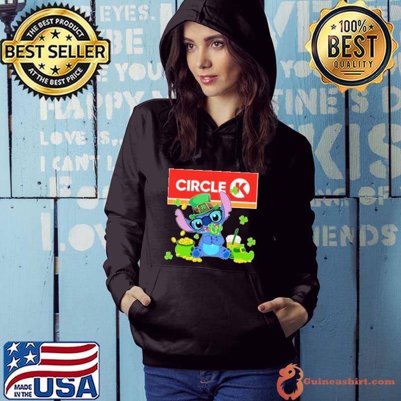 Stitch hug Circle K St.Patrick's day s Hoodie