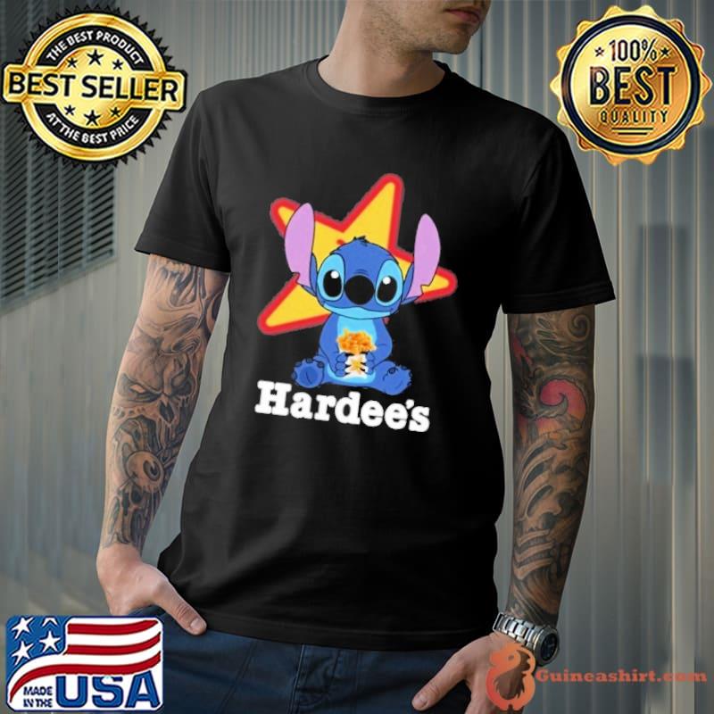 Stitch hug Hardee's shirt