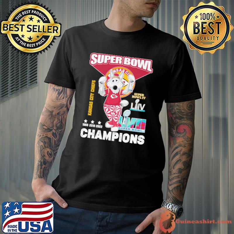 Super Bowl Kansas city Chiefs champions mascot shirt