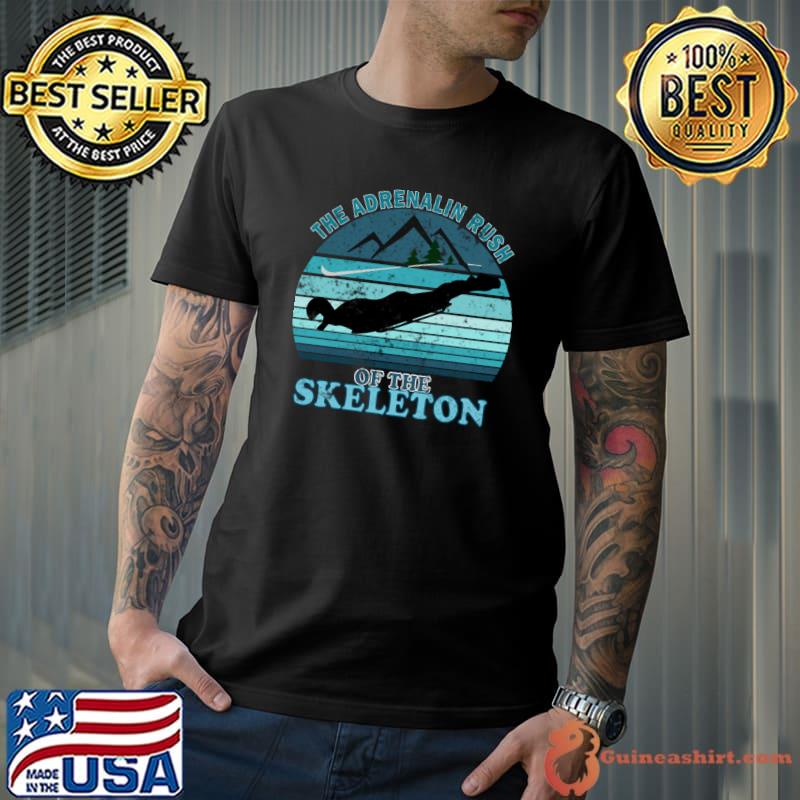 The Adrenaline Rush Of The Skeleton Mountain Vintage Sunset T-Shirt
