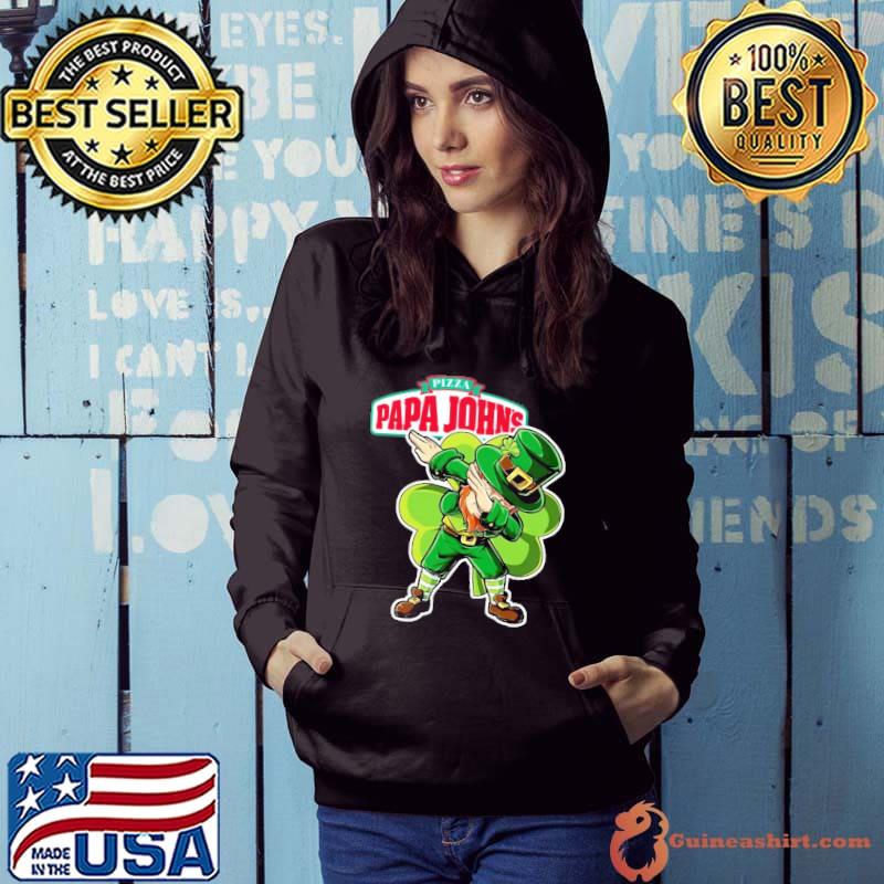 The Leprechaun Dab dabbing pizza papa John's St.Patrick's day s Hoodie