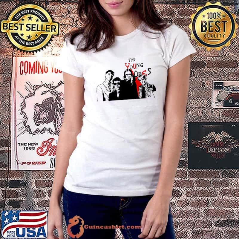 The Young Ones black and red shirt