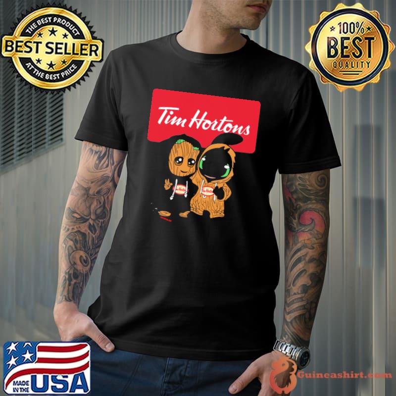 Tim Hortons groot and toothless shirt