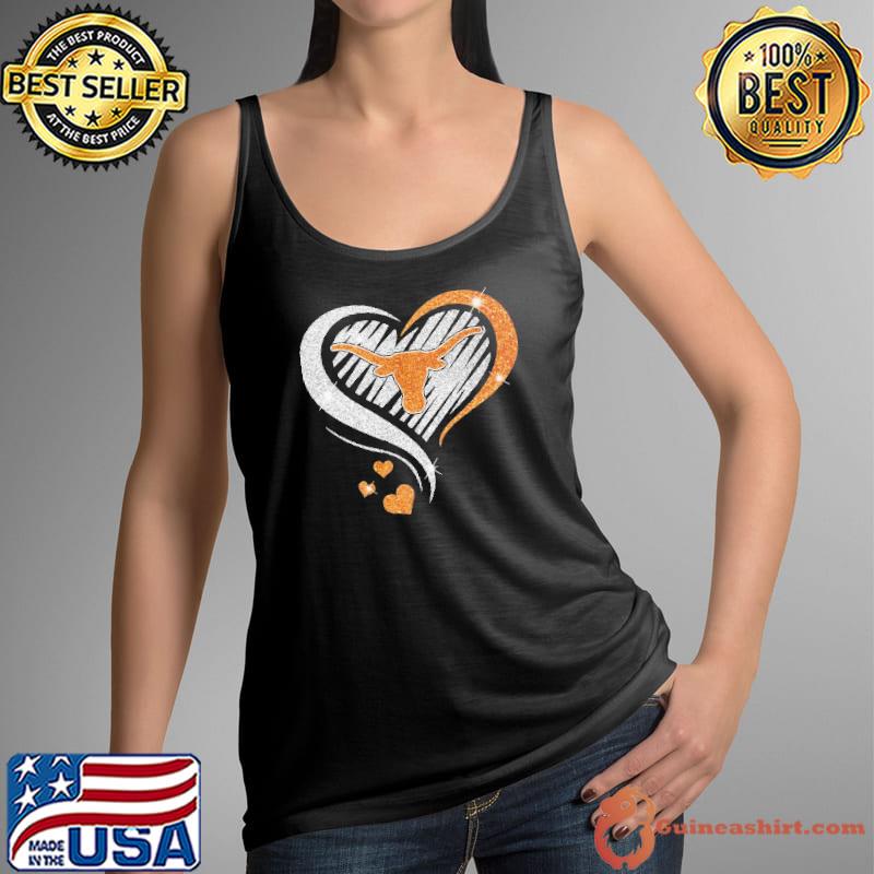 University of Texas Longhorns heart diamond love s Tank Top