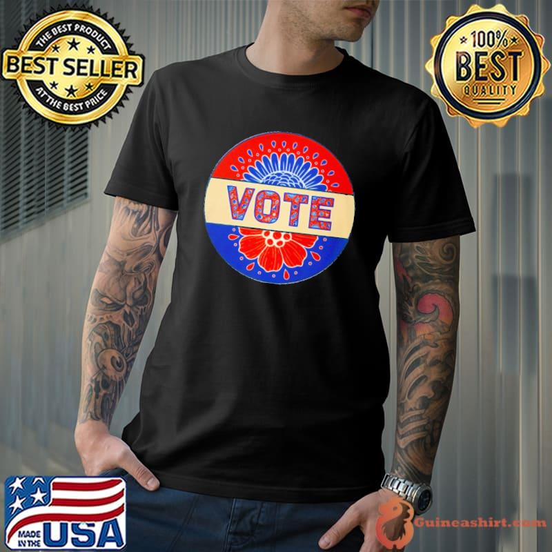 Vote floral Biden and Trump shirt