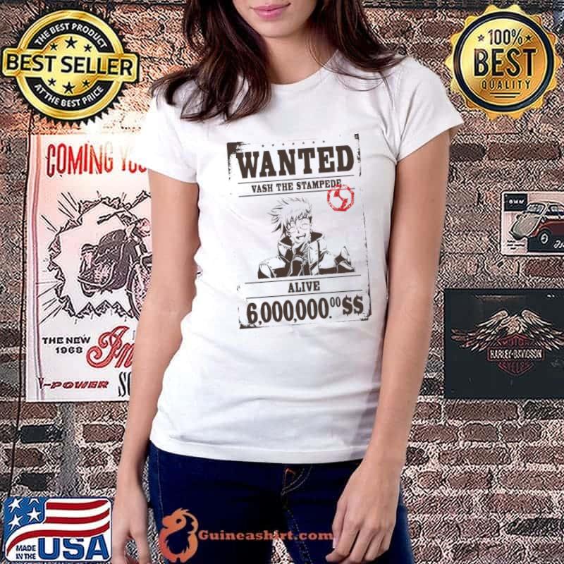 Wanted! Alive Vash The Stampede Poster T-Shirt
