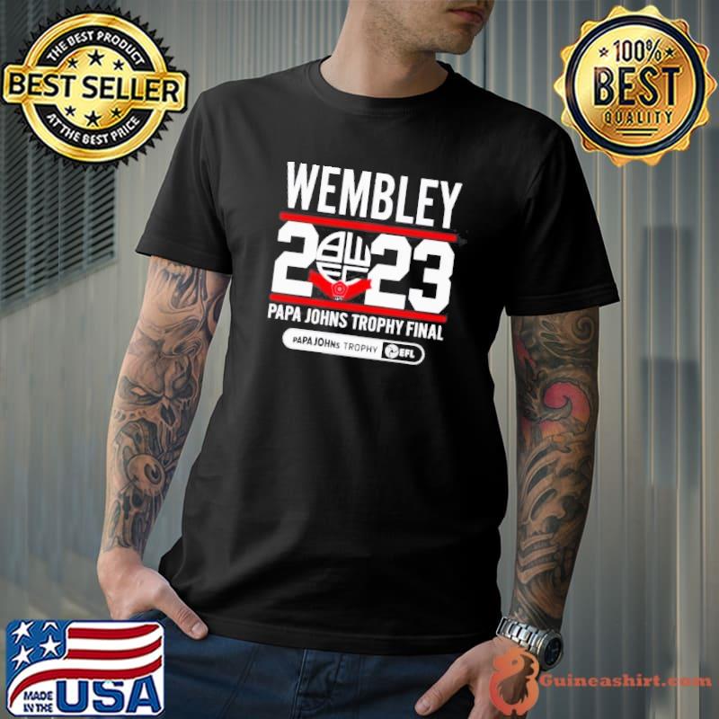 Wembley 2023 papa Johns trophy final EFL shirt