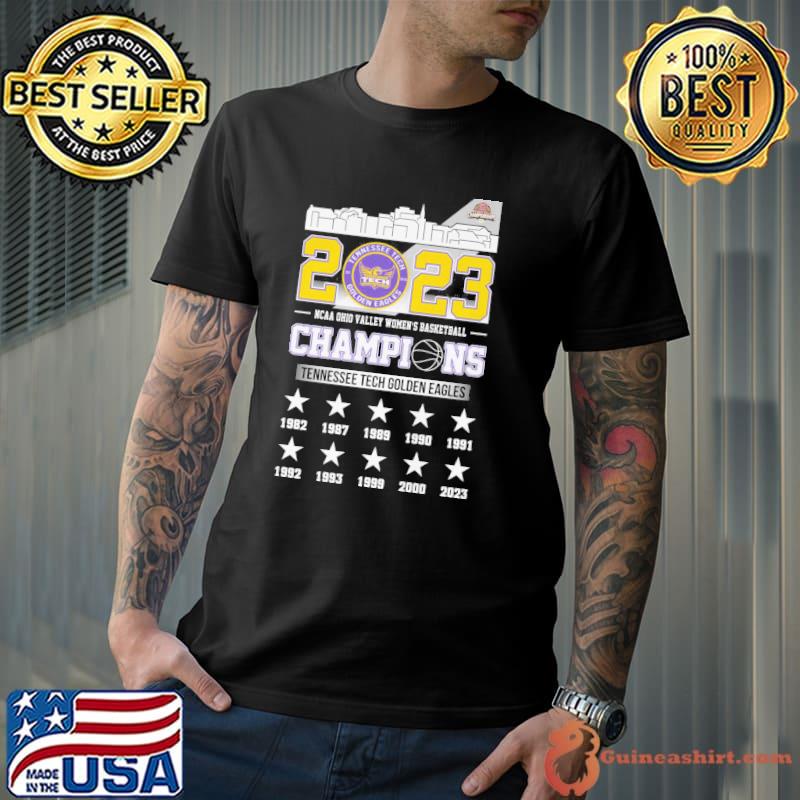 2023 Tennessee tech golden eagles NCAA Ohio valley women's basketball champions shirt