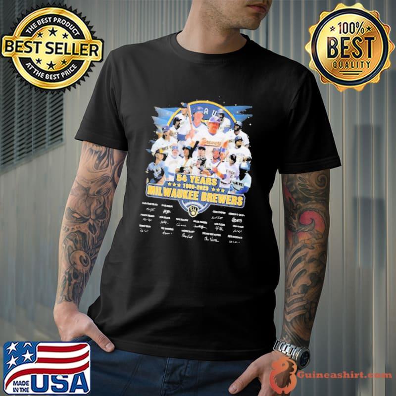 Just A Woman Who Loves Milwaukee Brewers 2023 Signatures Shirt