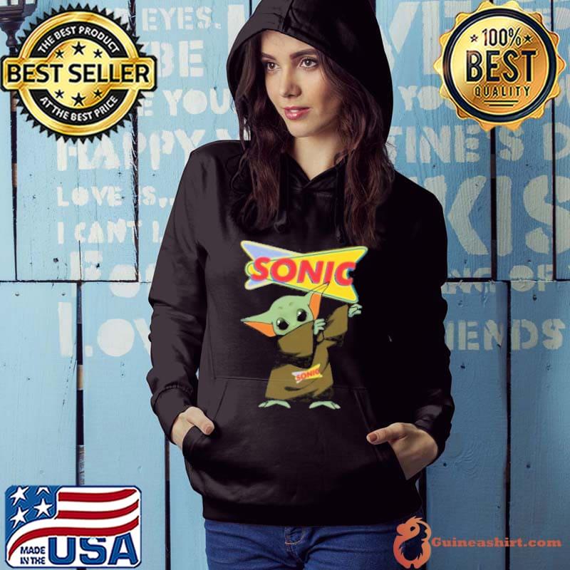 Baby yoda dabbing SONIC DRIVE-IN s Hoodie