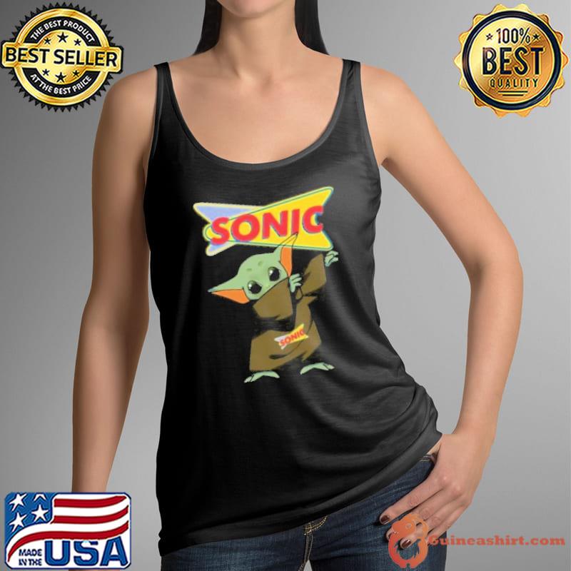 Baby yoda dabbing SONIC DRIVE-IN s Tank Top