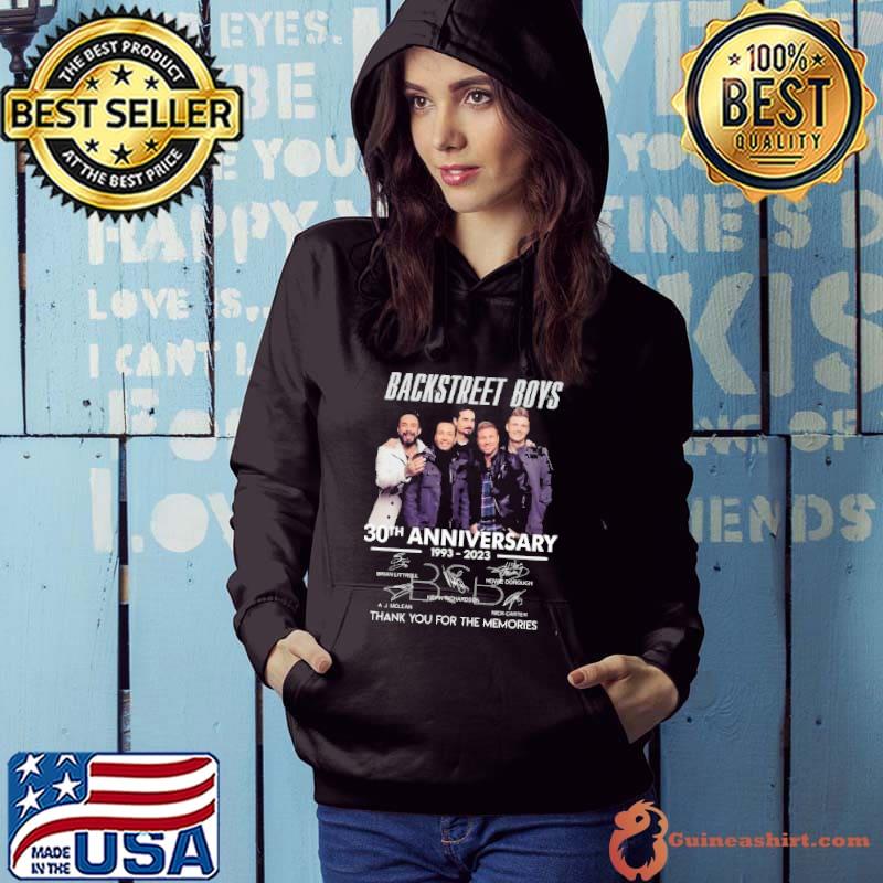 Backstreet boys 30th anniversary 1993-2023 thank you for the memories signatures s Hoodie