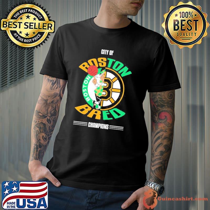 Boston Celtics vs Boston Bruins City of Boston Bred Champions 2023 sport shirt