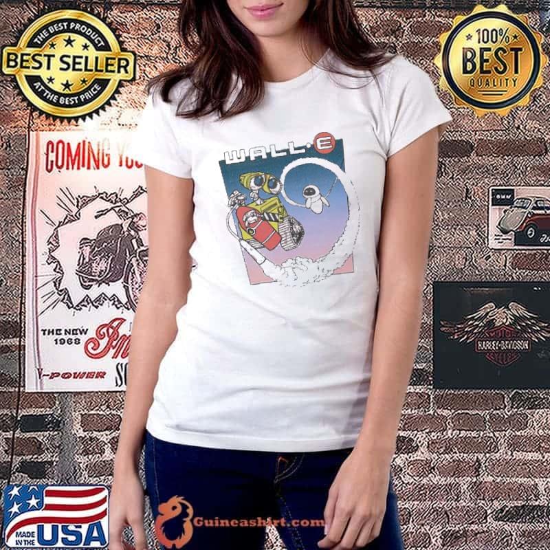Disney Pixar Wall-E Fly Eve Retro Distressed shirt