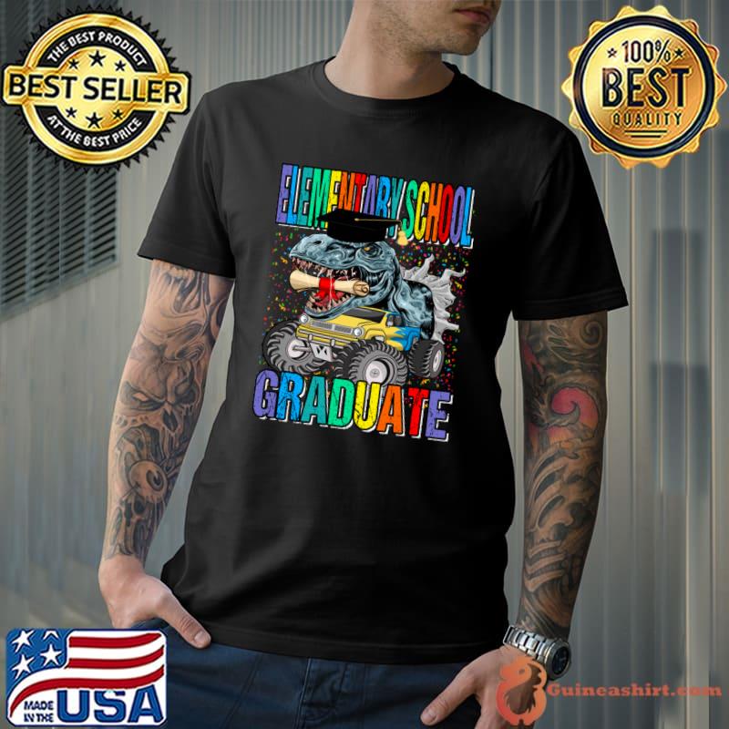 Elementary School Graduate Dinosaur Monster Truck T-Shirt Unisex