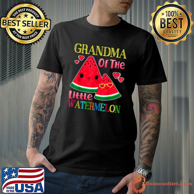 Grandma Of The Little Watermelon Matching Birthday T-Shirt