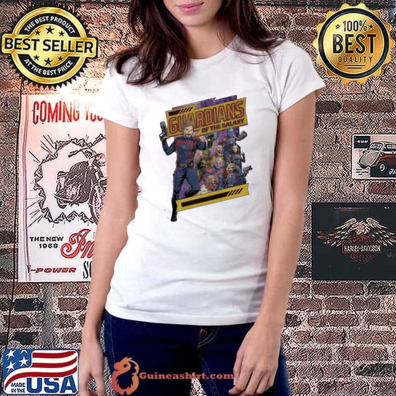 Guardians of the Galaxy Galaxy Women's Cropped Ringer shirt