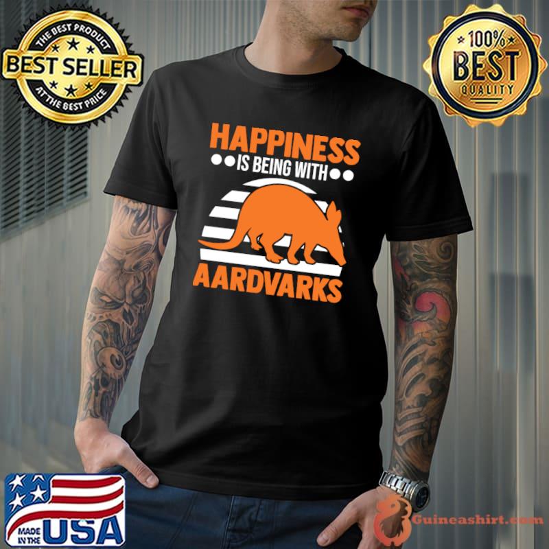 Happiness Is Being With Aardvark Lucky Sunset T-Shirt