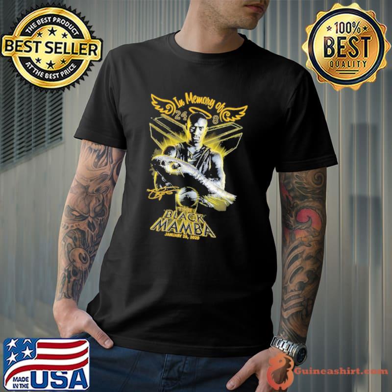 In memory of 24 8 the Black Mamba january 26,2020 signature shirt