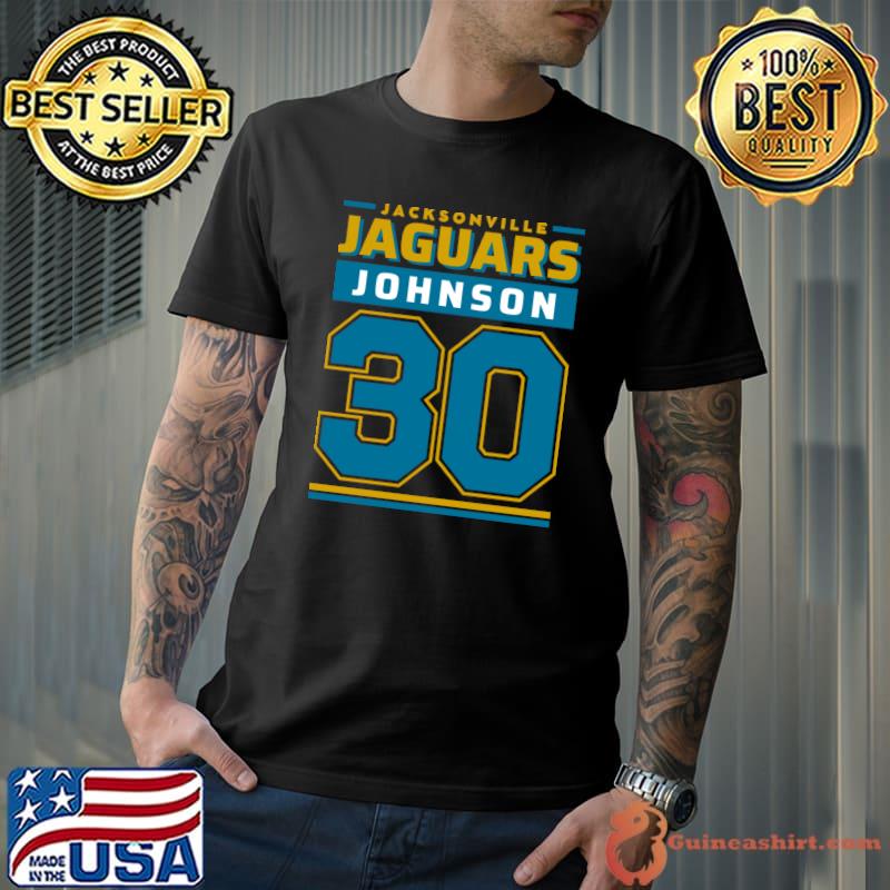 Jacksonville Jaguarsss Johnson 30 Edition Varsity 2 T-Shirt