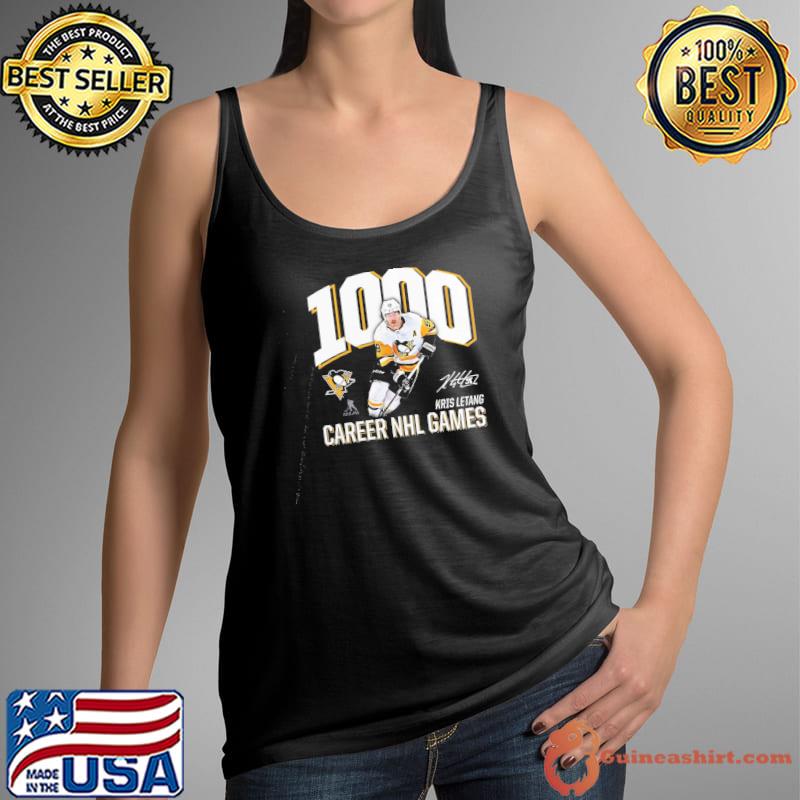 Kris Letang Pittsburgh Penguins 1000 Career Games signature s Tank Top