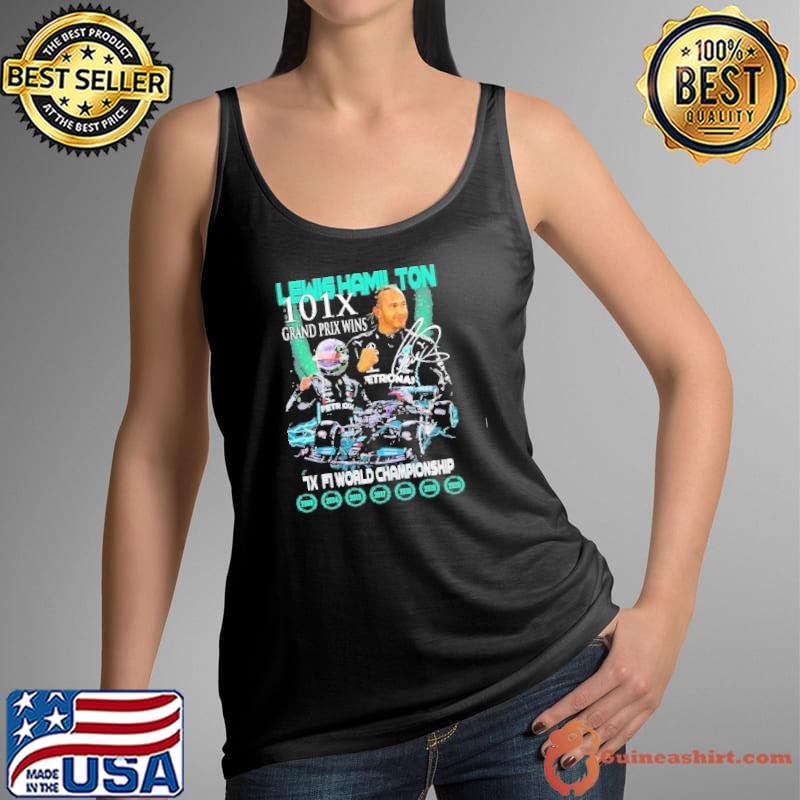 Lewis Hamilton 101x grand prix wins world championship signature s Tank Top