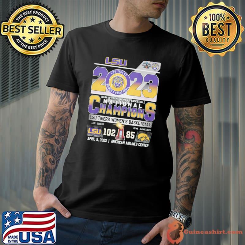 LSU Tigers women's basketball NCAA Division I women's basketball nationla champions American airlines center shirt