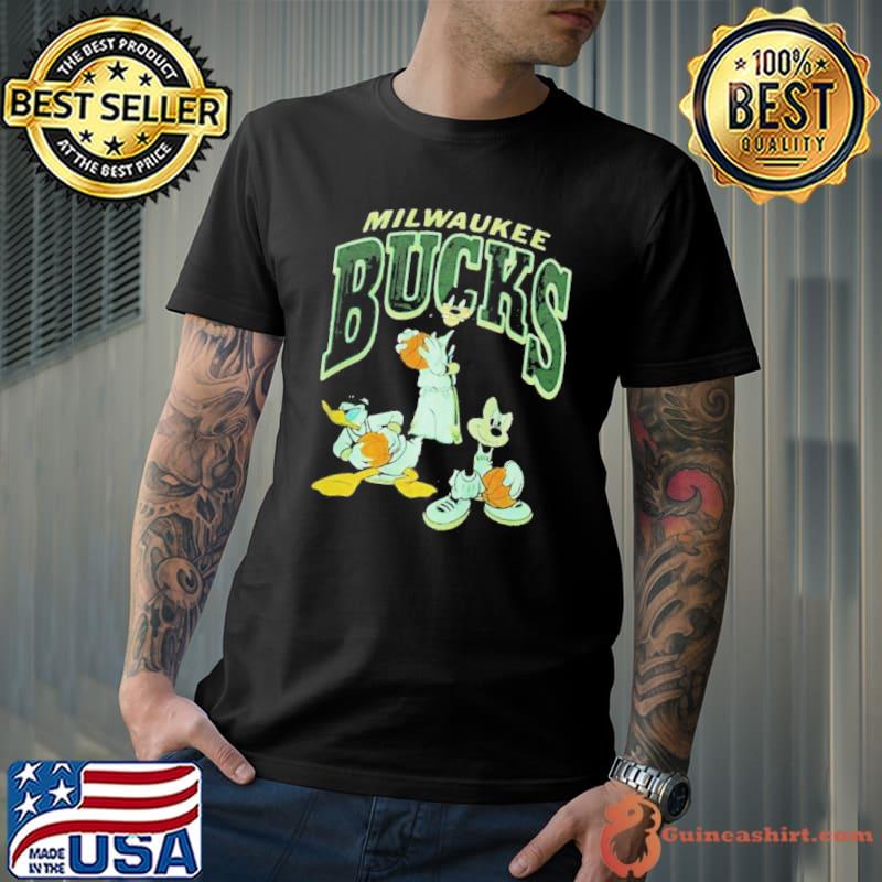 Milwaukee bucks junk food mickey squad disney shirt