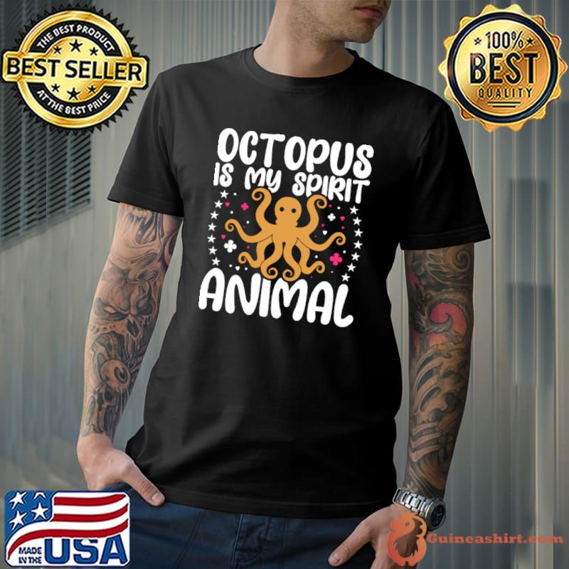 Octopus Is My Ghost Animal I Octopus Stars T-Shirt