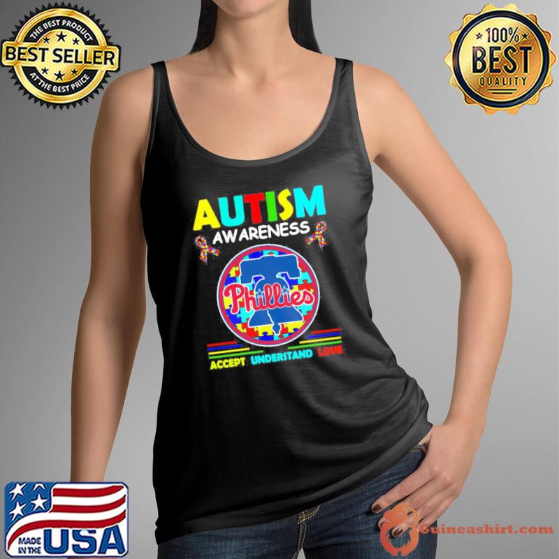 Philadelphia Phillies Autism awareness accept understand love