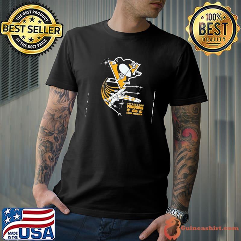 Preschool Pittsburgh Penguins Black Star Wars Rebel Alliance shirt