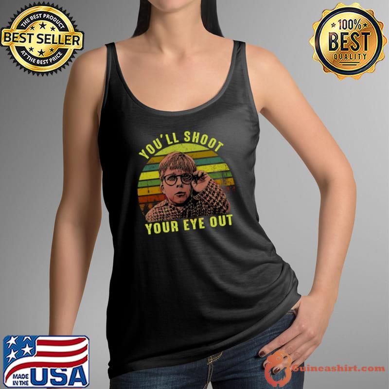Ralphie You'll Shoot Your Eye Out Vintage Sunset T-Shirt Tank Top