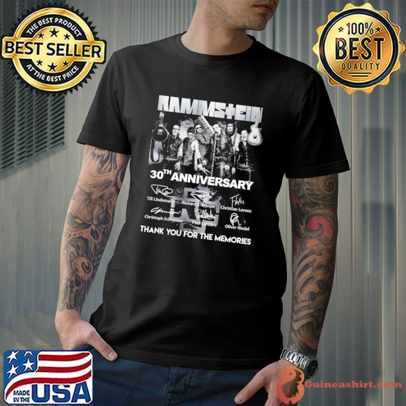 Rammstein 30th anniversary thank you for the memories signatures s Unisex