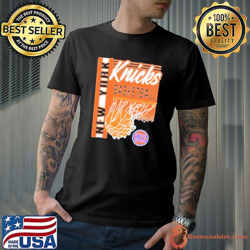 Royal new york knicks swish basketball shirt